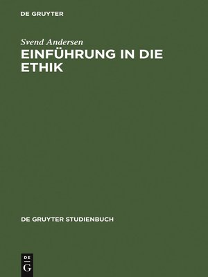 cover image of Einführung in die Ethik